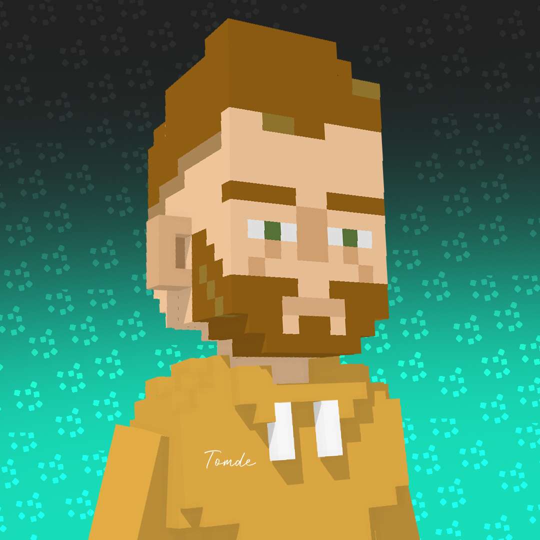 Tom DeSantis, pixel-art self portrait