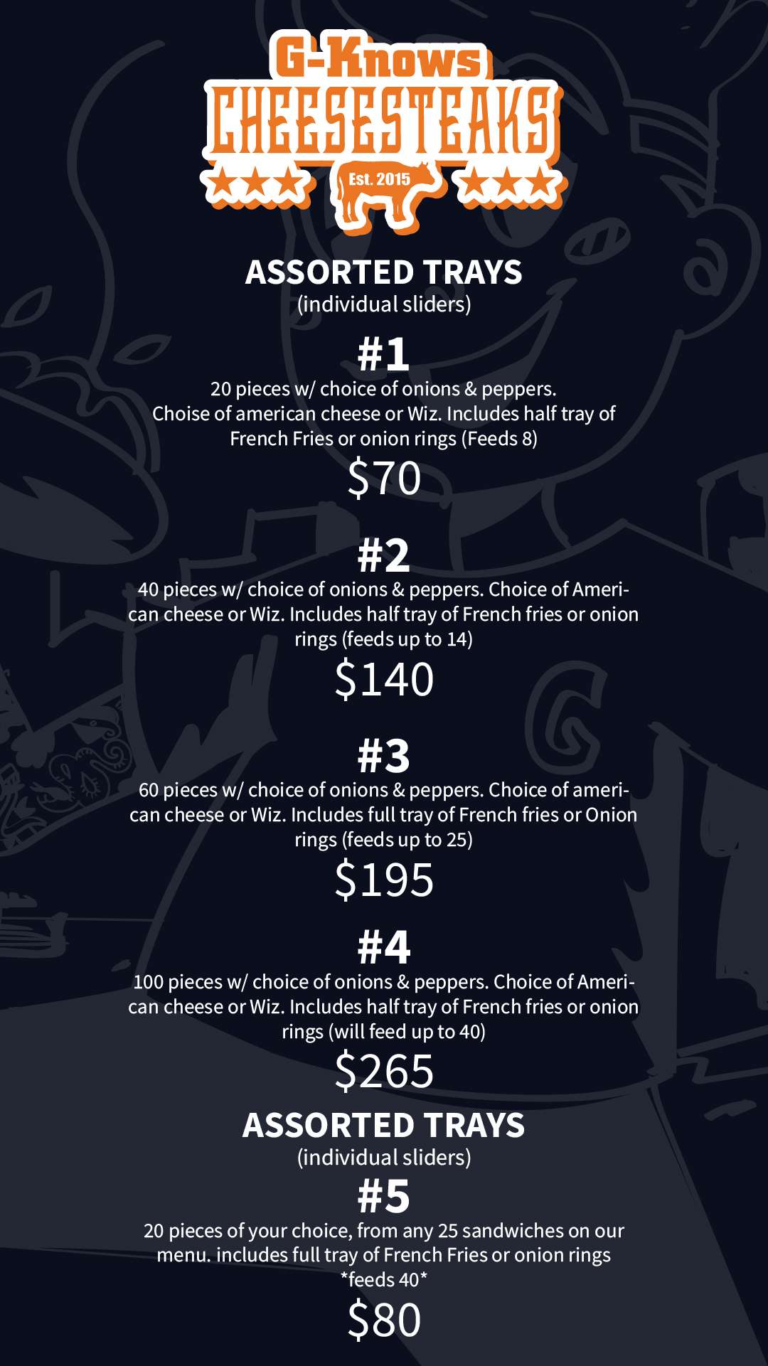 Mobile menu, page 2