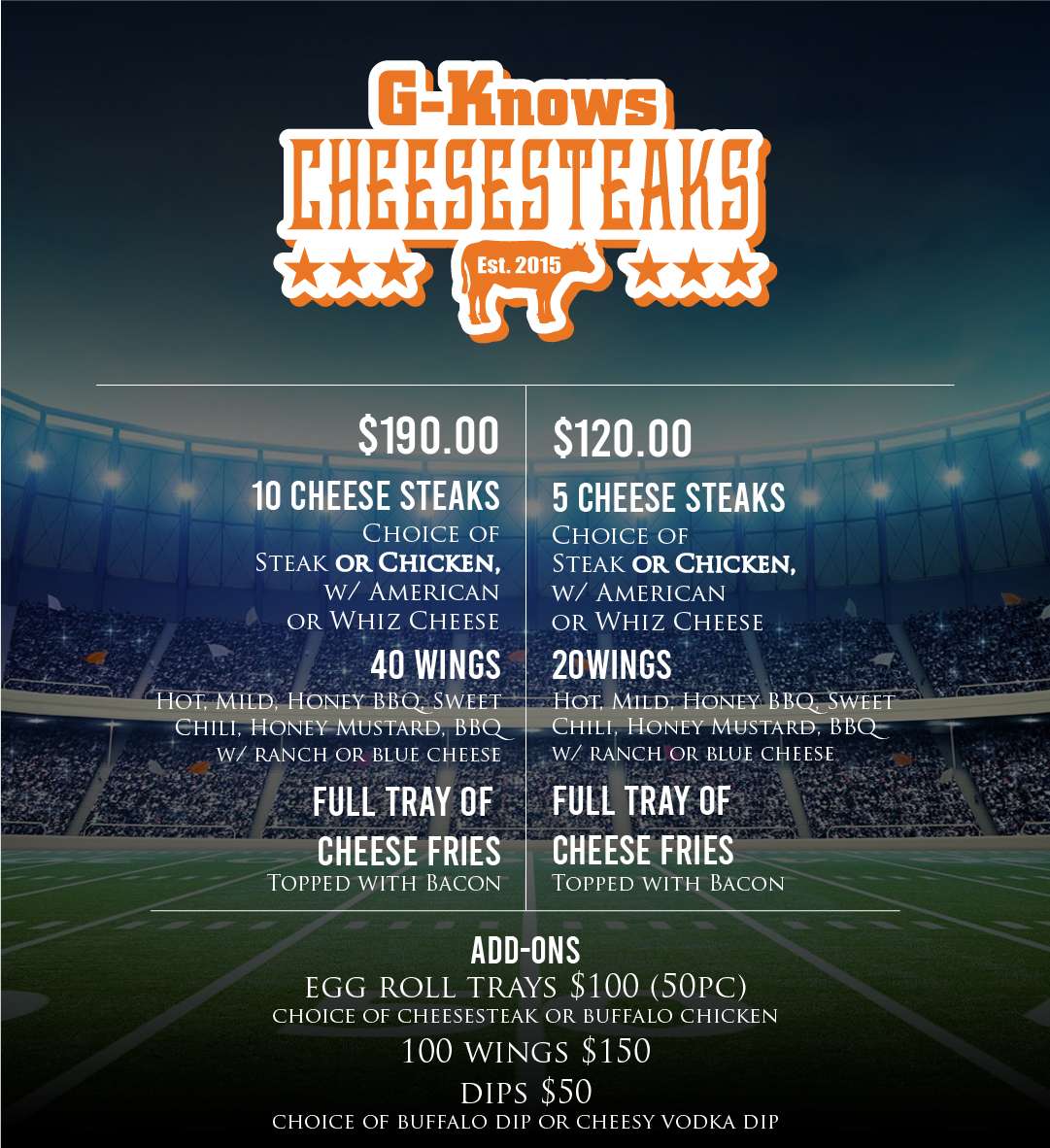 Game day promo post