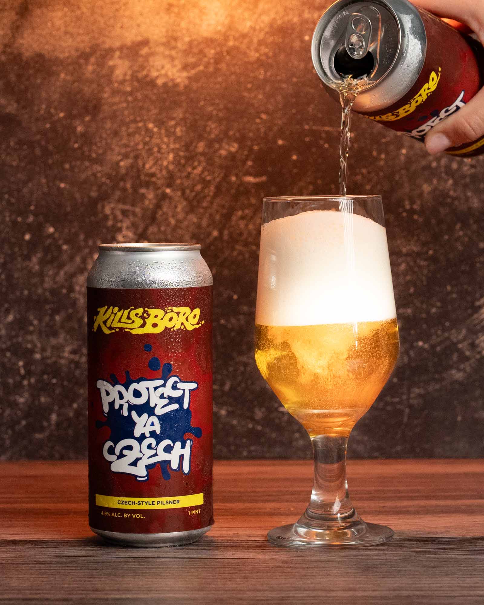 Kills Boro beer product photography