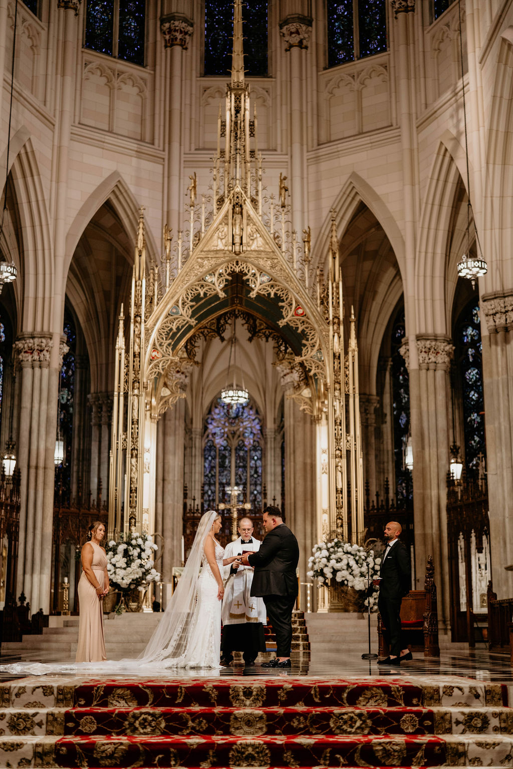 Cathedral ceremony, Kelly & Nick